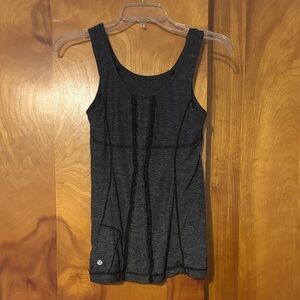 Lulu Lemon Athletica dk gray tank top 4 EUC